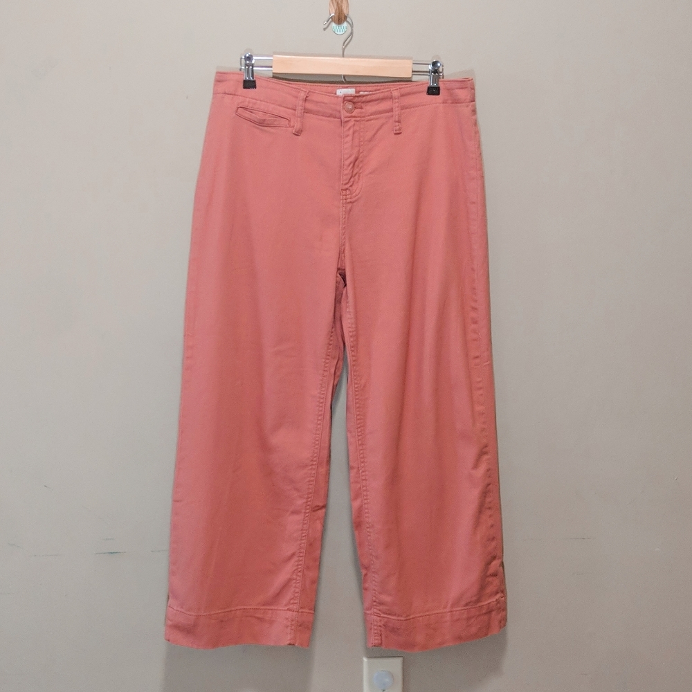 a new day Salmon Wide Leg Stretch Elastizado Large Hem Pants Size 12